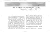 The Sixteen Personality Factor Questionnaire (16PF) · PDF filethe 16PF plus new items written by the test authors and 16PF experts. Items were refined in a four-stage, iterative process