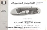 STREAMLINED - Superior Sewing Machine & Supply LLC Special/Union Special 63400K.pdf · finest quality style 63400k catalog no. 121k ® industrial sewing lewis • columbia machines