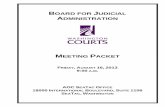 BOARD FOR JUDICIAL ADMINISTRATION - … for Judicial Administration Membership VOTING MEMBERS: Chief Justice Barbara Madsen, Chair Supreme Court Judge Kevin Ringus, Member Chair District