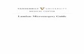 Lumbar Microsurgery Guide - Vanderbilt University · PDF fileLumbar Microsurgery Guide . 2 TABLE OF CONTENTS: ... This is similar to a microdiscectomy, ... Celebrex, Vioxx, etc.) 1