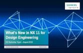 What’s New in NX 11 for Design Engineeringcommunity.plm.automation.siemens.com/siemensplm/attachments... · What’s New in NX 11 for Design Engineering NX ... With facet geometry