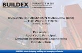 BUILDING INFORMATION MODELING (BIM) — THE … Vancou… ·  · 2011-03-02Rod Yeoh, Principal, Omicron Architecture Engineering Construction. ... + 2 Main challenges to overcome
