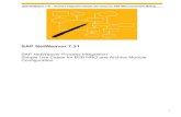 SAP NetWeaver 7 - Community Archive · PDF fileSAP NetWeaver 7.31 SAP NetWeaver ... SFTP ADAPTER 1.0, namespaces ... The Archiver Module should be deployed in the PI System. o Open