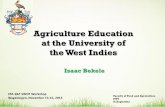 Agriculture Education at the University of the West Indiesknowledge.cta.int/content/download/38729/556619/file/SWOT... · Facilities at the farm were in the process of upgrade and