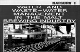 WATER I WASTE-WATER MANAGEMENT IN THE … Hub Documents/Research Reports/TT-29-87.pdfwaste-water management in the malt brewing industry. natsurv 1 water and waste water management