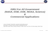 ISRU For All Government (NASA, DOD, DOE, NOAA, … Study: FY02 CSM/NExT ... Commercial Lunar Propellant Feasibility Study Project Description ... – Define scope and charter for Government-Industry