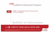 ADP Certified Professional Programmajoraccounts.adp.com/training/docs/ADP_CPS_PayXBetaBulletin.pdfThe ADP Certified Professional Program is a voluntary program available to anyone