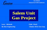 Salem Unit Gas Project - US EPA · PDF fileSALEM UNIT Gas Plant 5 mi.. 4” DR7 polypipe 100 HP Screw Compressor 0.9 mi 2” steel line Tie- in conn. SALES GAS PIPELINE to CITY of