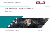 Quarterly Consultation No - Competency Master Consultation No.13 July 2016 Consultation Paper CP16/17* Financial Conduct Au thor ity Financial Conduct Authority uly 2016 1 uarterly