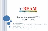 SITE TO SITE LAYER 2 VPN WITH PPP BCP - i-BEAM20170505] Makito... · All sites share same LAN IP subnet Each site has different LAN IP subnet ... Site-to-site Layer 2 VPN with Hub-and-spoke