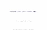 Coaching Effectiveness Feedback Report - Platinum · PDF fileCoaching Effectiveness Feedback Report ... Development suggestions for the two ... scores of all individuals rating themselves