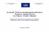 Local Telecommunications Taxes and Fees in NYS · PDF fileNew York State Office of Real Property Services New York State Department of Taxation and Finance Local Telecommunications