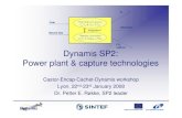 CO capture Dynamis SP2: Power plant & capture · PDF fileDynamis SP2: Power plant & capture technologies Castor-Encap-Cachet-Dynamis workshop Lyon, 22nd-23rd January 2008 Dr. Petter