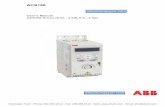 ABB ACS150 Inverter User's · PDF file2 ACS150 Drive manuals OPTION MANUALS (delivered with optional equipment and available in Internet) MUL1-R1 Installation instructions for ACS150