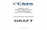 Medicare 2017 Part C & D Star Rating Technical Notes Part C & D Star Rating Technical Notes First Plan Preview DRAFT Updated – 08/03/2016 DRAFT DRAFT (Last Updated 08/03/2016) DRAFT