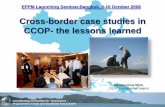 Cross-border case studies in CCOP- the lessons … Committee for Geoscience Programmes in East and Southeast Asia (CCOP) Cross-border case studies in CCOP- the lessons learned Nguyen