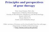 Principles and perspectives of gene therapybiotka.mol.uj.edu.pl/.../gene_therapy/gene_therapy_2011_lecture_01.pdf · Principles and perspectives of gene therapy Prof. Józef Dulak,