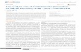 The Catalytic Role of Acidithiobacillus ferrooxidans for ...medcraveonline.com/BIJ/BIJ-01-00017.pdf · Biodiversity International Journal The Catalytic Role of Acidithiobacillus ferrooxidans