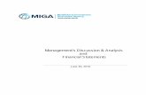 Management’s Discussion & Analysis and Financial …s...MIGA FY16 Management’s Discussion and Analysis 2 Capital and Financial Risk Management Despite the record high gross guarantee