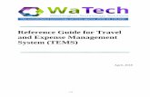 Reference Guide for Travel and Expense Management System ... · PDF file1 of 130 Enterprise Technology Solutions (ETS) Reference Guide for Travel and Expense Management System (TEMS)