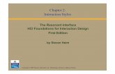 Chapter 2: Interaction Styles - hiof.no · PDF fileChapter 2: Interaction Styles. ... Interaction Styles - Form Fill-In Always inform the user about the length of paged forms and where