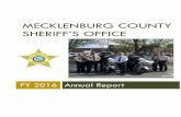 Mecklenburg County Sheriff’s · PDF fileMecklenburg County Sheriff’s Office Page 1 Table of Contents MCSO DEPARTMENT LISTING AND CONTACT INFORMATION ... Asset Management Human