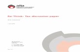 Re-Think: Tax discussion paper - Home - AIIA · PDF filePage 1 of 16 29 May 2015 Re-Think: Tax discussion paper AIIA ... software, telecommunications, ICT service and professional