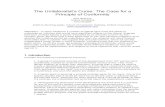 The Unilateralists Curse - Nick Bostrom · PDF fileThe Unilateralist’s Curse: The Case for a ... including some that are important for public policy. To lift the curse, ... arguing