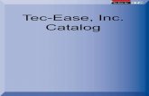 Tec-Ease, Inc. Catalog · PDF fileANSI B4.2 Preferred Metric Limits and Fits. These tolerances are coordinated for cutting tools, material stock and gages throughout the world and