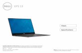 XPS 13 9350 Specifications - CNET Content · PDF fileThis product is protected by U.S. and international copyright and ... Height 9 mm to 15 mm (0.35 in to 0.59 in) ... XPS 13 9350