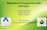 Mitigation of Expansive Soils Damages - UTA soils pp.pdf · Mitigation of Expansive Soils Damages Joseph Muhirwa Richard Benda . Robert Sargent . REU Program . University of Texas
