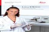 95.11536 Rev E Brochure RM2235 EN - Leica Biosystems · PDF fileLeica RM2235 rotary microtome is the instrument of choice ... which is ideal for ... The patented force balancingsystem