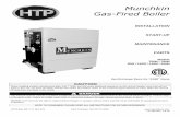 Munchkin Gas-Fired Boiler - HTP - Water and Space · PDF fileMunchkin Gas-Fired Boiler ... Failure to comply could ... Refer to user’s information manual for your reference. Have