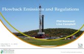 Flowback Emissions and Regulations - ISNetworld · PDF fileFlowback Emissions and Regulations . The world’s leading sustainability consultancy . Phil Norwood Lisa Campbell . December