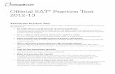 Official SAT Practice Test 2012 13 - Fort Bend Tutoring ...tutormemath.net/assets/satpracticeexam.pdf · Official SAT® Practice Test 2012-13 ... • Make sure you use a No. 2 pencil