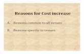 Reasons for Cost increase - cpwd.gov.incpwd.gov.in/GeneralCircularPdf/CWGpart6.pdfReasons for Cost increase ... • Escalation in prices of construction material over this period of