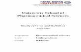 University School of Pharmaceutical Sciences · PDF filePharmaceutical aids and necessities: Pharmaceutically acceptable glass. Water (Purified water, Water for injection, Sterile