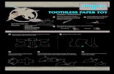 TOOTHLESS PAPER TOY - How to Train Your Dragon · PDF fileUsing scissors or a craft knife and cutting mat, cut out all ... TOOTHLESS PAPER TOY. ASSEMBLY INSTRUCTIONS CONTINUED 9 Head: