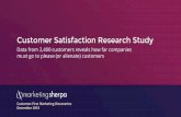 Customer Satisfaction Research Study - MECLABSimages.meclabs.com/sitefiles/summit-2017/MarketingSherpa...Customer Satisfaction Research Study Customer-First Marketing Discoveries December