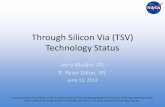 Through Silicon Via Technology Status - NASA · PDF fileThrough Silicon Via (TSV) Technology Status Jerry Mulder, JPL R. Peter Dillon, JPL . June 12, 2012 . To be presented by Jerry