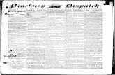 VOLUME 7. PINCKNEY, LIVINGSTON COUNTY, MICHIGAN, THURSDAY ...pinckneylocalhistory.org/Dispatch/1889-10-03.pdf · PINCKNEY, LIVINGSTON COUNTY, MICHIGAN, THURSDAY. OCTOBER 3, 1889.