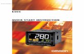 E5CC QUICK START INSTRUCTION - Omron Start Instruction E5CC OMRON 3 Preparation To follow this guide it is important that you have the following hardware. Hardware • Temperature
