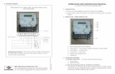 OPERATION AND INSTRUCTION MANUAL - …. WIRING DIAGRAM: Wiring Diagram for 3Phase, 4Wire, Dual Source LT CT Operated Energy Meter. Mains/Generator Selection : When dc 24V (± 20%)
