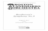 Beethoven's Symphony No - Landmarks Orchestra · PDF fileBeethoven's Symphony No.9. August 2, 2017 ... Orchestra to help us continue this summertime tradition for many years to ...