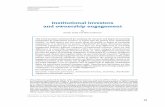 Institutional investors and ownership engagement - OECD. · PDF fileInstitutional investors and ownership engagement by ... The market economy relies on shareholders to price and allocate