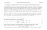 CHEM 2011.03 Introduction to Thermodynamics Fall … 2011.03 Introduction to Thermodynamics Fall 2003 Gibbs Free Energy Changes and Chemical Equilibrium Constants For chemists, the