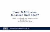 to Linked Data silos? From MARC silos - SWIBswib.org/swib16/slides/suominen_silos.pdfto Linked Data silos? Osma Suominen and Nina Hyvönen SWIB16, ... FRBR FRBRer eFRBRoo ... Only