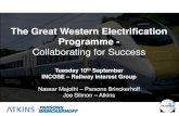 The Great Western Electrification Programme - Great Western Electrification Programme - Collaborating for Success Tuesday 10th September INCOSE – Railway Interest Group Nassar Majothi