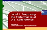 Labs21: Improving the Performance of U.S. Laboratories 21... · Labs21: Improving the Performance of ... – An Internet-accessible compendium of case studies and other information
