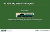 Preparing Project Budgets - University of South Florida Preparation for website.pdf · at the University of South Florida Preparing Project Budgets T HE R ... university guidelines